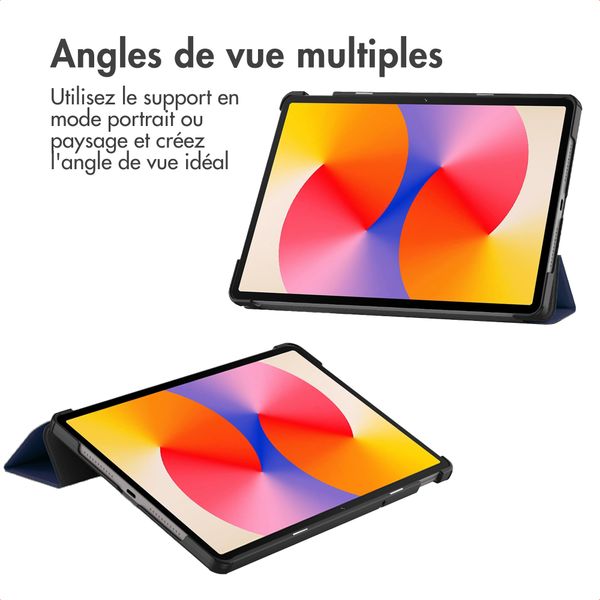 imoshion Coque tablette Trifold Huawei Matepad SE - Bleu foncé