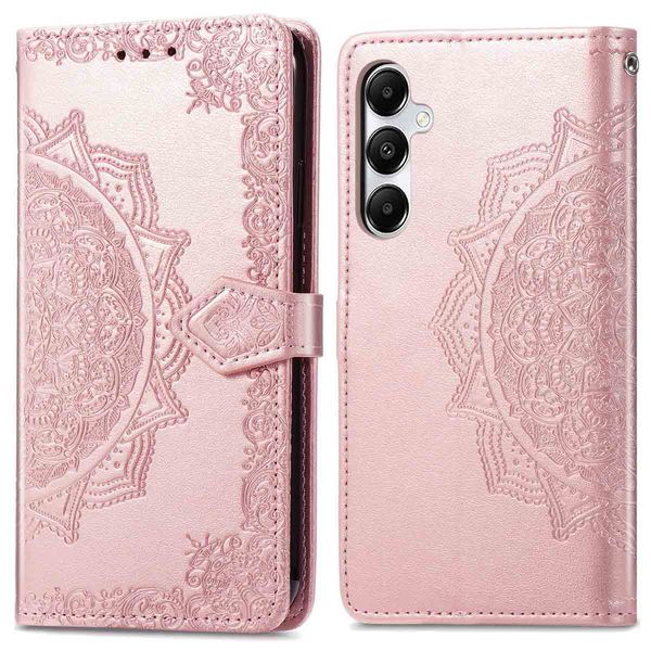 imoshion Etui de téléphone portefeuille Mandala Samsung Galaxy A35 - Rose Dorée