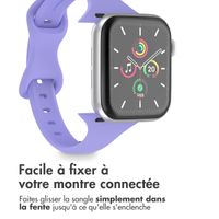 imoshion Bracelet en silicone fin Apple Watch Series 1-10 / SE / Ultra (2) (44/45/46/49 mm) - Lilas