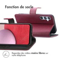 imoshion Étui de téléphone portefeuille Luxe Samsung Galaxy A14 (5G/4G) - Bordeaux