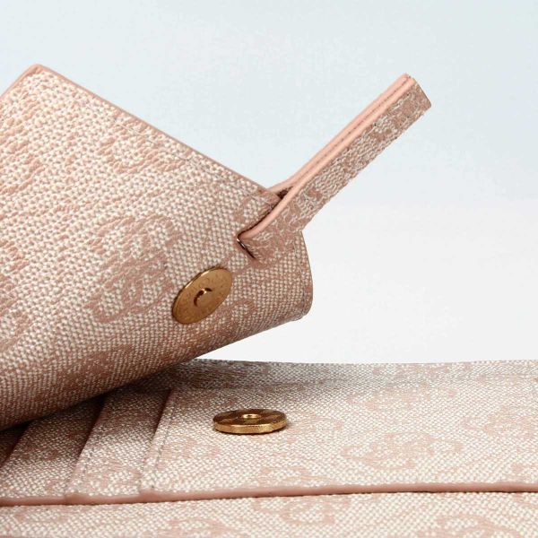 Guess Sacoche de téléphone bandoulière - Pochette d'épaule pour smartphone avec lanière logo 4G - Rose