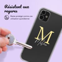 Coque personnalisée avec une lettre iPhone 11 - Transparent