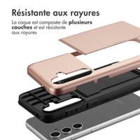 imoshion Coque arrière avec porte-cartes Samsung Galaxy S24 FE - Rose Dorée