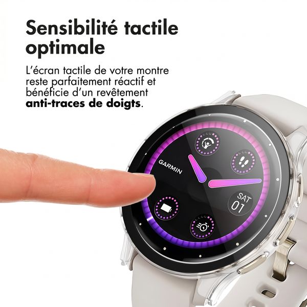 imoshion Coque rigide à couverture complète Garmin Venu 3s - Transparent