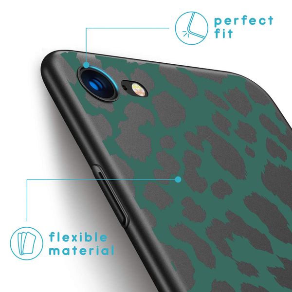 imoshion Coque Design iPhone SE (2022 / 2020) / 8 / 7 - Léopard - Vert