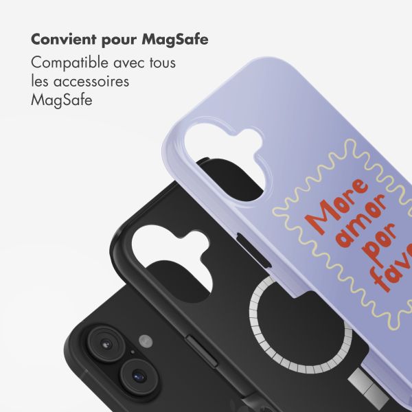 Selencia Coque arrière Vivid avec MagSafe Apple iPhone 17 - More Amor