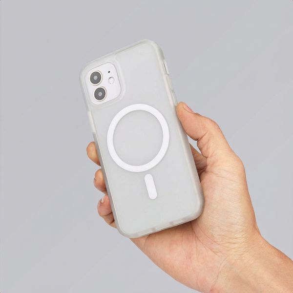 imoshion Coque Color Guard avec MagSafe Apple iPhone 12 (Pro) - Blanc