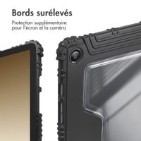 Accezz Coque tablette Rugged Trifold Samsung Galaxy Tab A9 Plus - Bleu foncé