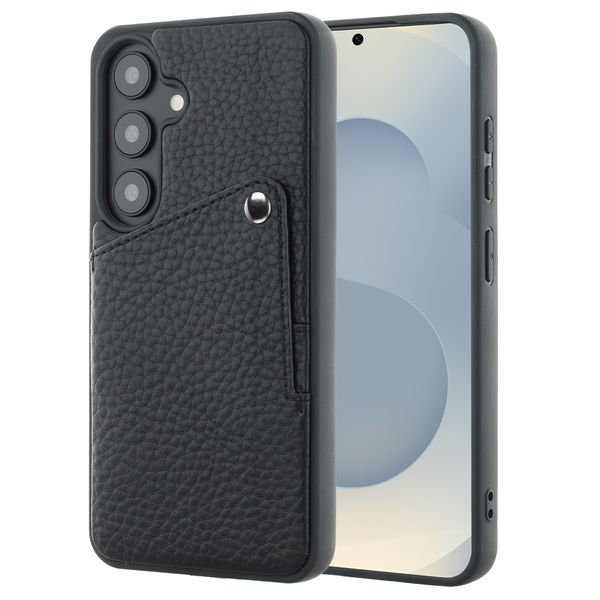 Selencia Coque Riva avec porte-cartes Samsung Galaxy S25 / S24 - Noir
