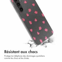 imoshion Coque design pour Samsung Galaxy S23 FE - Dusty Rose Connected Hearts