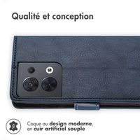 imoshion Étui de télephone portefeuille Oppo Reno 8 5G - Bleu foncé