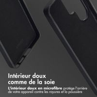 Accezz Coque arrière en cuir avec MagSafe Samsung Galaxy S26 Ultra - Onyx Black