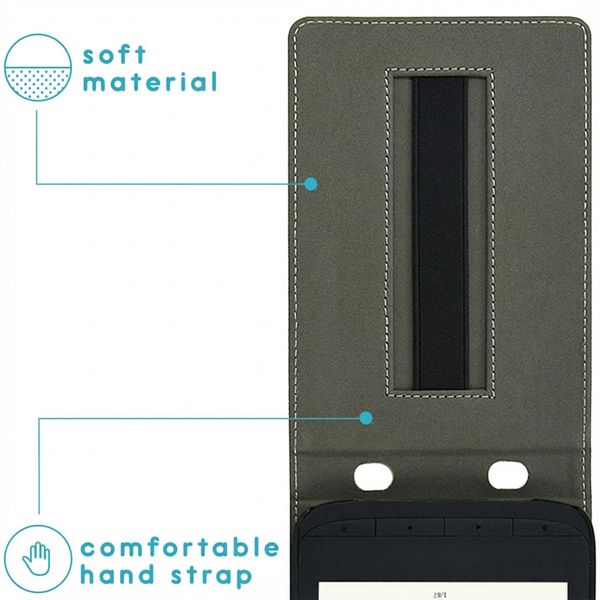 imoshion Étui á rabat Pocketbook Touch Lux 5 / HD 3 / Basic Lux 4 / Vivlio Lux 5 - Bleu clair