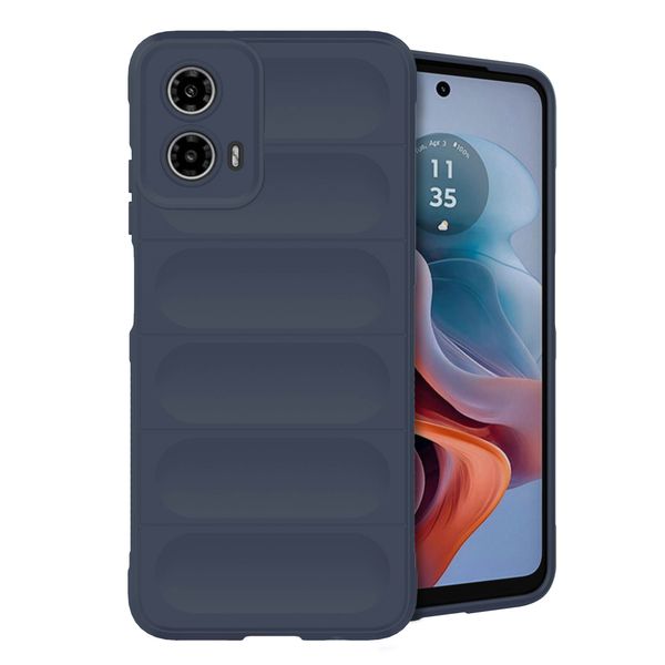 imoshion Coque arrière EasyGrip Motorola Moto G34 - Bleu foncé