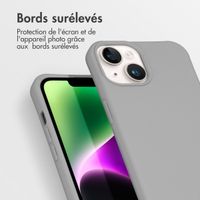 imoshion Coque de couleur avec cordon amovible iPhone 14 - Gris