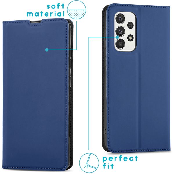 imoshion Étui de téléphone Slim Folio Samsung Galaxy A53 - Bleu foncé