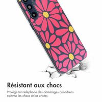 imoshion Coque design pour Samsung Galaxy A16 - Dusty Rose Flowers Connect