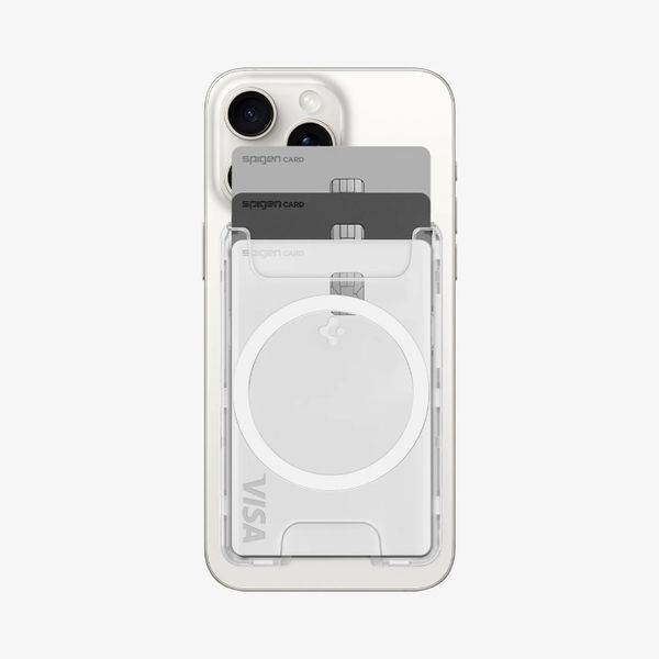 Spigen Porte-cartes avec MagSafe Ultra Hybrid - Clear