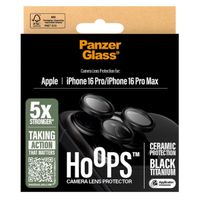 PanzerGlass Protection Caméra Ceramic Hoops iPhone 16 Pro / 16 Pro Max