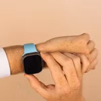 imoshion Bracelet en silicone⁺ Apple Watch Series 1 t/m 11 / SE / Ultra (44/45/46/49 mm) - Taille M/L - Sapphire Blue