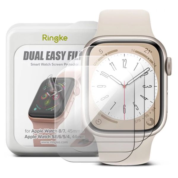 Ringke Dual Easy Protection d'écran 3-pack Apple Watch 44mm / 45mm