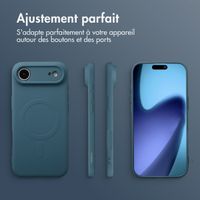 imoshion Coque Couleur avec MagSafe Apple iPhone Air - Bleu foncé
