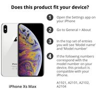 Apple Coque en silicone iPhone Xs Max - White