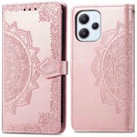 imoshion Etui de téléphone portefeuille Mandala Xiaomi Redmi 12 - Rose Dorée