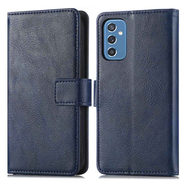 imoshion Étui de téléphone portefeuille Luxe Samsung Galaxy M52 - Bleu foncé