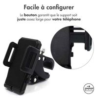 Accezz Support de téléphone pour vélo - Réglable - Universel - Noir