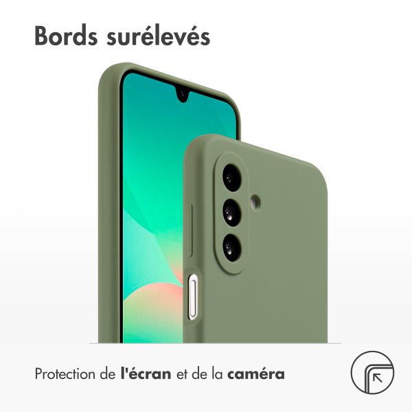 Accezz Coque Liquid Silicone Samsung Galaxy A26 - Vert