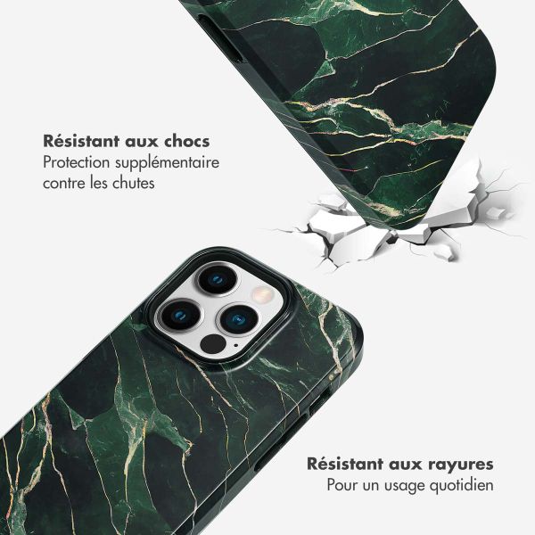 Selencia Coque arrière Vivid Tough iPhone 14 Pro - Chic Marble Quartz