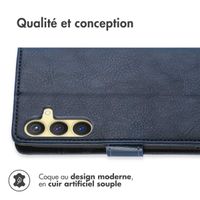 imoshion Étui de téléphone portefeuille Luxe Samsung Galaxy S24 - Bleu foncé