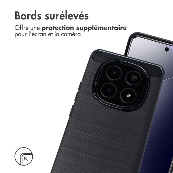 imoshion Coque Brushed Xiaomi Redmi Note 15 Pro (5G) - Noir