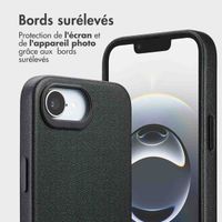 Accezz Étui de télephone portefeuille en cuir 2-en-1 avec MagSafe Apple iPhone 16e - Onyx Black