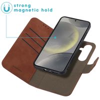 imoshion Etui de télephone luxe 2-en-1 amovible Samsung Galaxy S25 - Marron