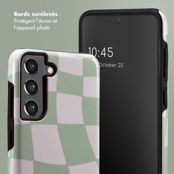 Selencia Coque arrière Vivid Samsung Galaxy S21 FE - Groovy Sage Green