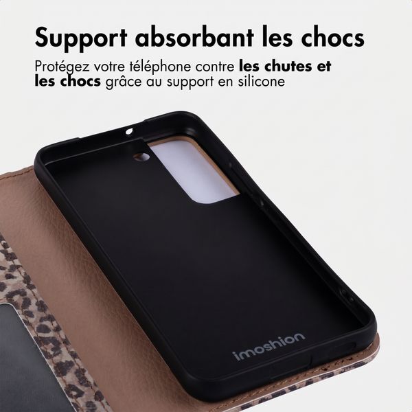 imoshion Étui de télephone portefeuille Design Samsung Galaxy S22 - Leopard Mood