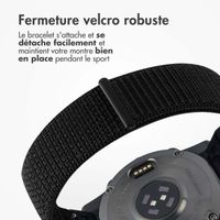 imoshion Bracelet QuickFit® en nylon  - Connexion Garmin 20 mm - Taille L/XL - Noir