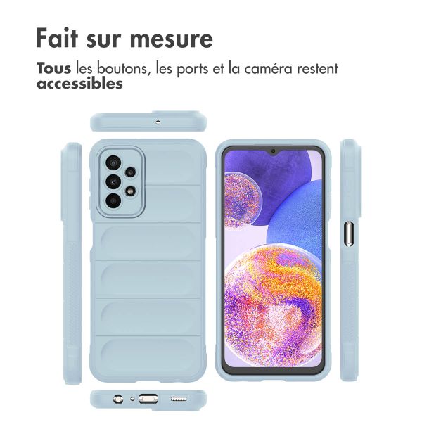 imoshion Coque arrière EasyGrip Samsung Galaxy A23 (5G) - Bleu clair