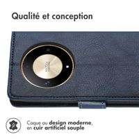 imoshion Étui de télephone portefeuille Honor Magic 6 Lite - Bleu foncé
