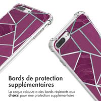 imoshion Coque Design avec cordon Apple iPhone 8 Plus / 7 Plus - Bordeaux Graphic