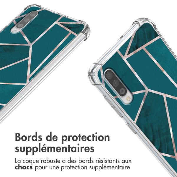 imoshion Coque Design avec cordon Samsung Galaxy A50 / A30s - Petrol Green Graphic