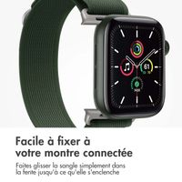 imoshion Bracelet Trail en nylon Apple Watch Series 1 t/m 9 / SE (38/40/41 mm) | Series 10 / 11 (42 mm) - Legergroen