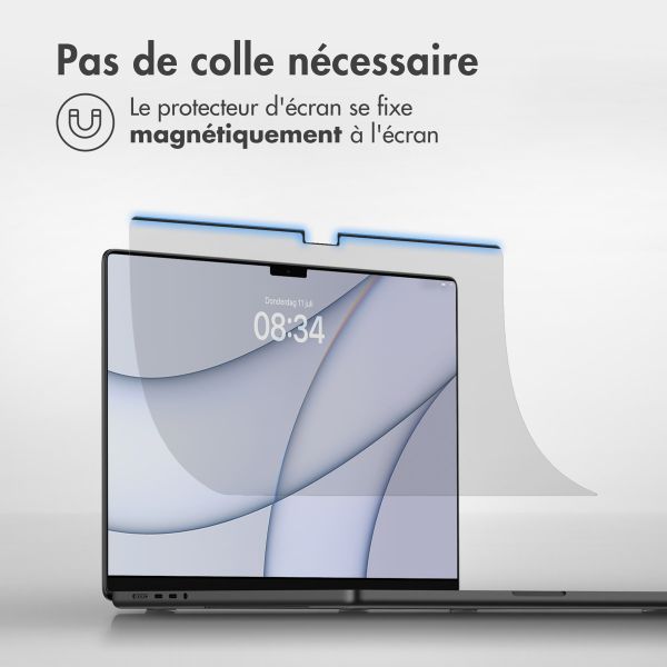 Accezz Protecteur d'écran magnétique MacBook Air 15 pouces (2023 / 2024 M3 chip / 2025 M4 chip) - A2941 / A3114 / A3241