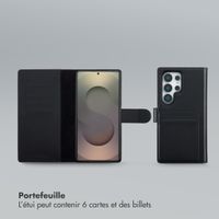 Selencia Étui portefeuille amovible Olyn avec MagSafe Samsung Galaxy S25 Ultra - Noir