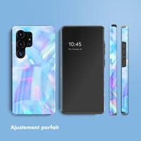 Selencia Coque arrière Vivid Samsung Galaxy S25 Ultra - Holographic Blue Dream