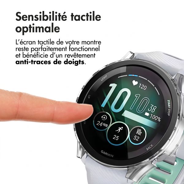 imoshion Coque rigide à couverture complète Garmin Forerunner 265S - Transparent
