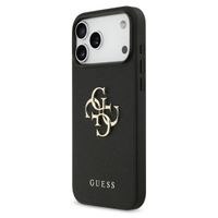 Guess Coque Big 4G Logo Grained Apple iPhone 17 Pro Max - Noir