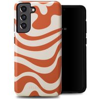 Selencia Coque arrière Vivid Tough Samsung Galaxy S21 FE - Dream Swirl Orange